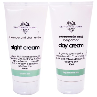 Chamomile & Bergamot Day Cream & Lavender & Chamomile Night Cream - Value Pack 