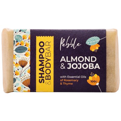 Pebble Almond & Jojoba Shampoo & Body Bar