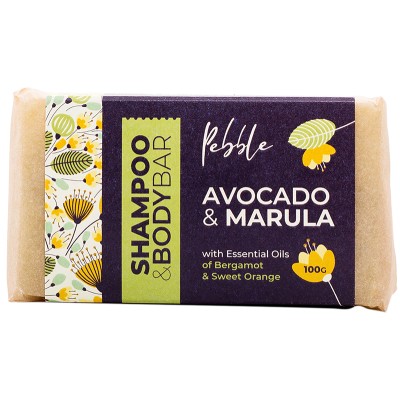 Pebble Avocado & Marula Shampoo & Body Bar