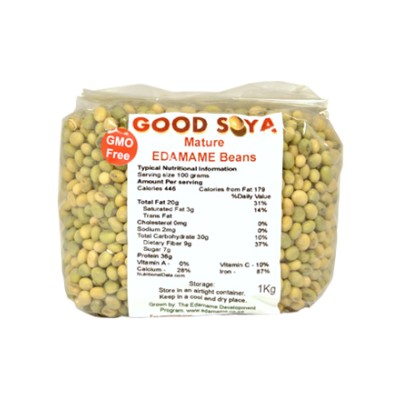 Good Soya Edamame Non GMO Mature Beans 1kg