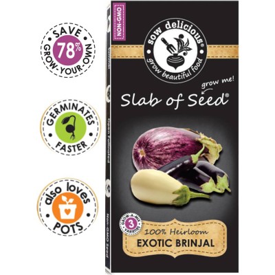 SOW Delicious Seed Slab - Exotic Aubergines