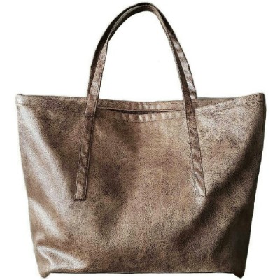 Eco GemGem Vegan Luxury Jumbo tote - Soft Chestnut
