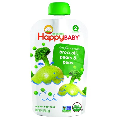 Happy Baby S2 Broccoli, Pear & Peas 113g