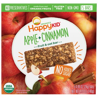Happy Kid Oat Bars - Apple & Cinnamon 140g