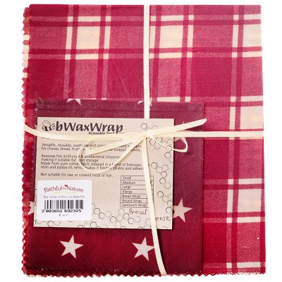 6 degrees East Bwax Wraps Bread & Cheese set - Red