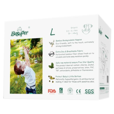 BeSuper® Green Eco Size Large (9-14kg) - 90 Pack