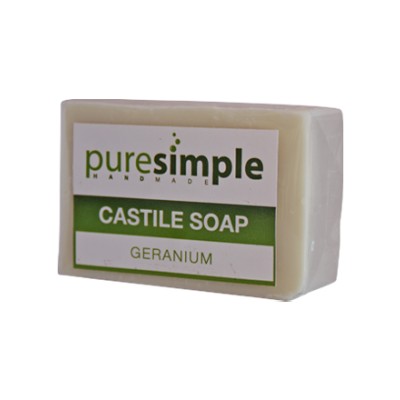 Pure Simple Geranium Castile Soap 