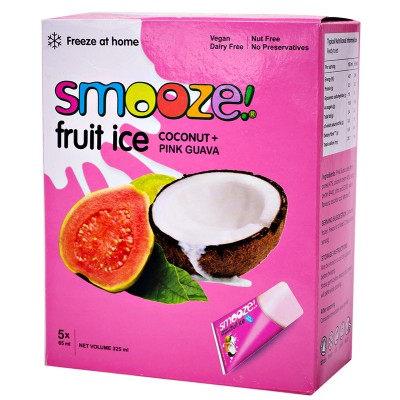 Smooze Fruit & Coconut Milk Ice - Pink Guava & Coco
