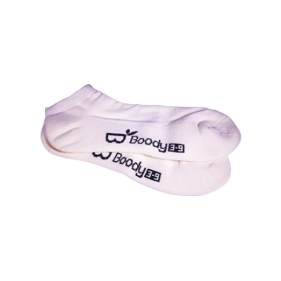 Boody Bamboo Ecowear Women's Sporty Ankle Socks  - White 