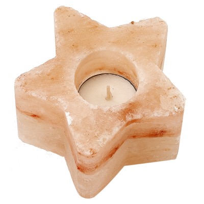 Himalayan Crystal Salt Star-Shaped Tealight Holder