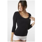 Boody Bamboo Ecowear 3/4 Sleeve Scoop Top - Black