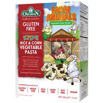 Orgran Farm Animals, Rice & Corn Vegetable Pasta