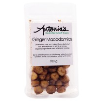 Antonia's Ginger Macadamias 100g