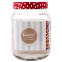 Consol Cookie Jar With Red Polka Dot Lid