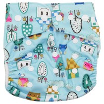 Fancy Pants Basics Suede Cloth Pattern Nappy - Owl