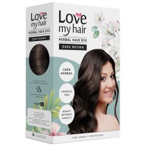 Love My Hair 100% Herbal Hair Dye - Dark Brown