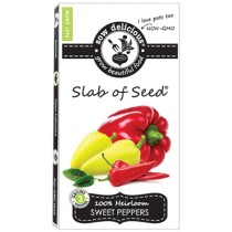 SOW Delicious Seed Slab - Heirloom Peppers