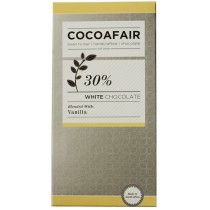 CocoaFair 30% White Chocolate with Vanilla, 100g