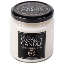 Soylites Coconut Candle - Clear Jar - Coconut, Vanilla, Lime