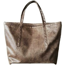 Eco GemGem Vegan Luxury Jumbo tote - Soft Chestnut