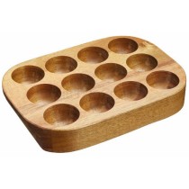 KitchenCraft Natural Elements Acacia Wood Egg Rack