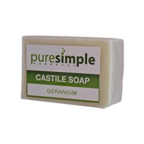 Pure Simple Geranium Castile Soap 